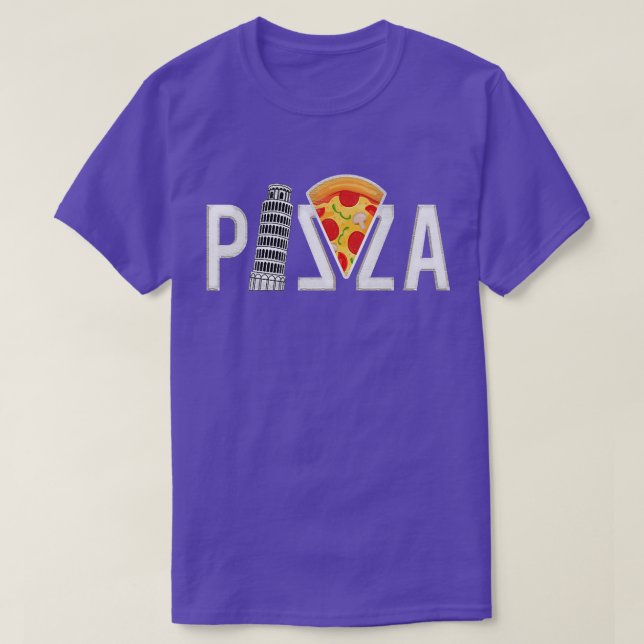T-shirt Pizza Pisa Tower, drôle (Design devant)