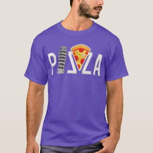 T-shirt Pizza Pisa Tower, drôle