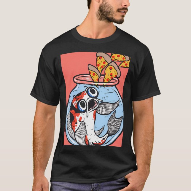 T-shirt Pizza Poisson Koï (Devant)