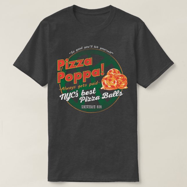 T-shirt Pizza Poppa (Design devant)