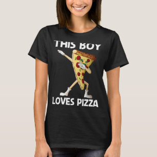 T-shirt Pizza Pour Garçons Pizza Slice Italien