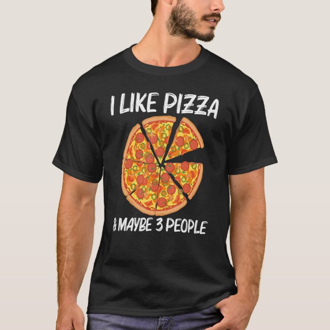 T-shirt Pizza Pour Hommes Femmes Italienne Pizza Slice Foo (Devant)