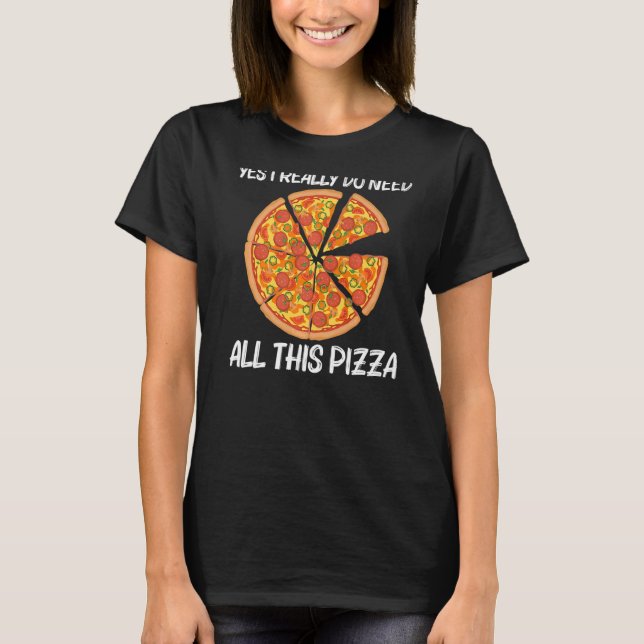 T-shirt Pizza Pour Hommes Femmes Italienne Pizza Slice Foo (Devant)