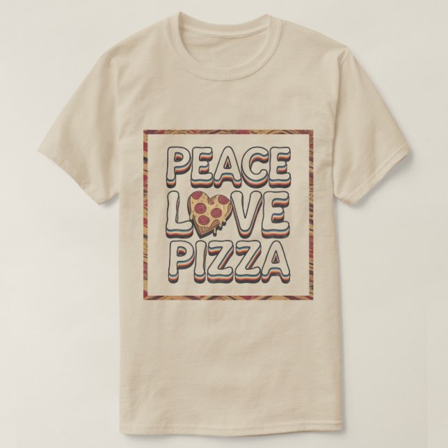 T-shirt PIZZA POUR LA PAIX (Design devant)