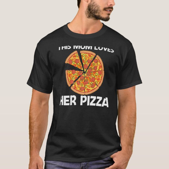 T-shirt Pizza pour maman Mère Italienne Pizza Slice Food (Devant)