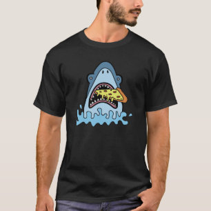 T-shirt Pizza pour manger des requins