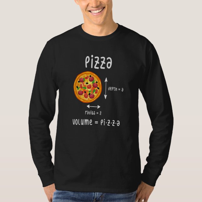 T-shirt Pizza Profondeur A Rayon Z Volume Math Restauratio (Devant)