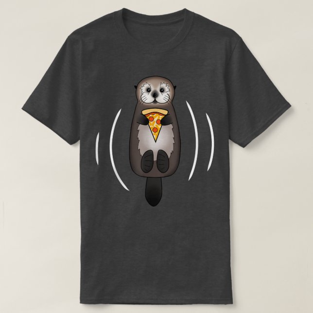T-shirt Pizza Sea Otter  (Design devant)