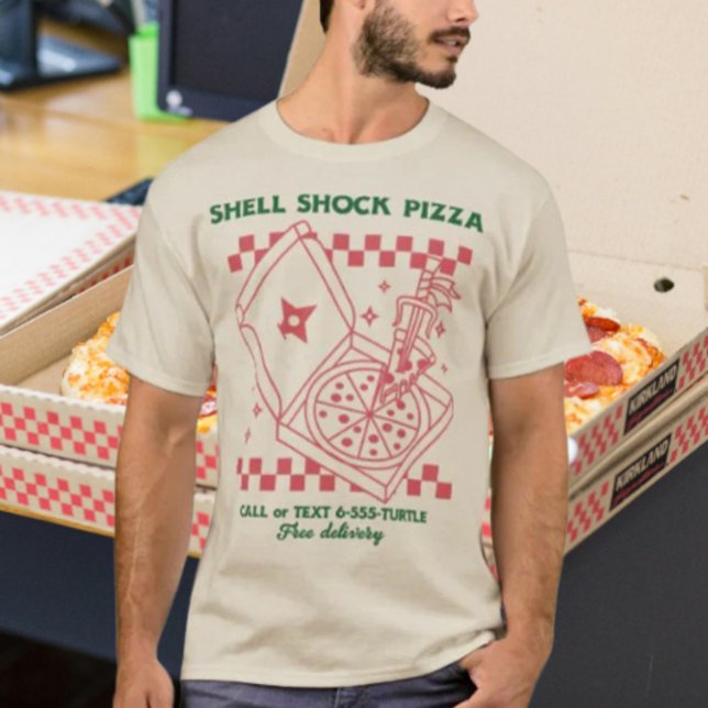 T-shirt Pizza Shock Shell (Créateur téléchargé)