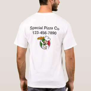 T-shirt Pizza Shop Business Logo ateliers
