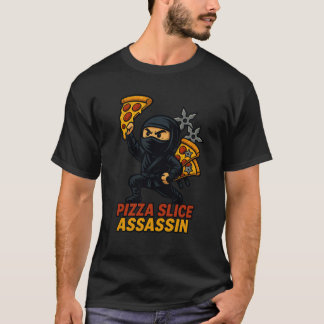 T-shirt Pizza Slice Assassin – Ninja of the Cheesy Shadows