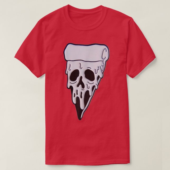 T-shirt Pizza Slice éffrayant 5271 (Design devant)