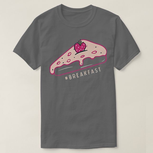 T-shirt Pizza Slice Restauration rapide Petit déjeuner Amo (Design devant)