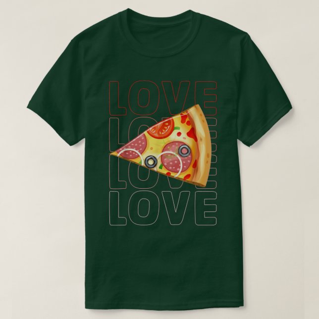 T-shirt Pizza Slice Valentines Couples Correspondant Pajam (Design devant)
