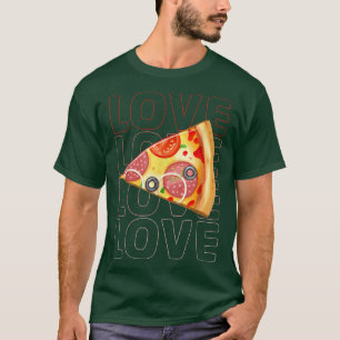 T-shirt Pizza Slice Valentines Couples Correspondant Pajam