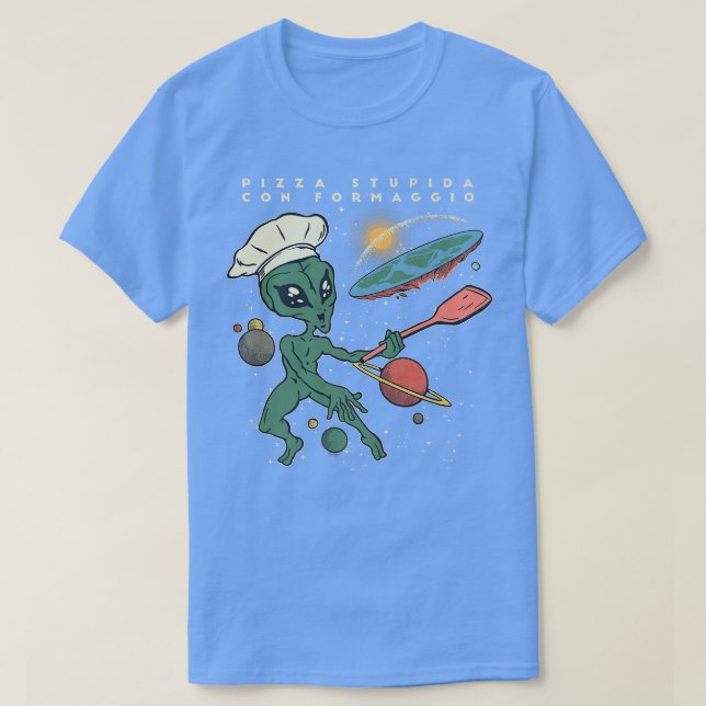 T-shirt Pizza stupida con formaggio  (Design devant)