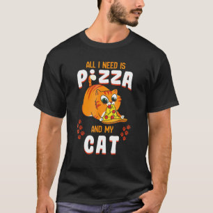 T-shirt Pizza Tee Pepperoni Slice Kitten