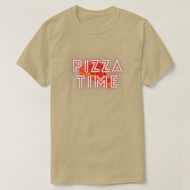 T-shirt Pizza Time Lazy Chill Design Premium 24624543 (Design devant)