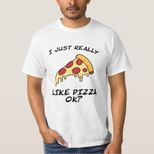 T-shirt Pizza tranche de pizza drôle dire fast-food cadea