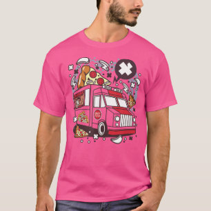 T-shirt pizza VAN drôle pour femmes hommes enfants