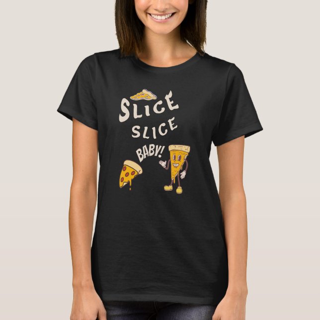 T-shirt Pizza Vintage (Devant)