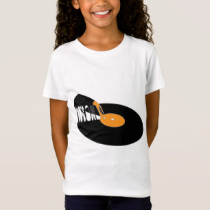 T-Shirt Pizza vintage Vinyl Old School Vinyl Record Pizza