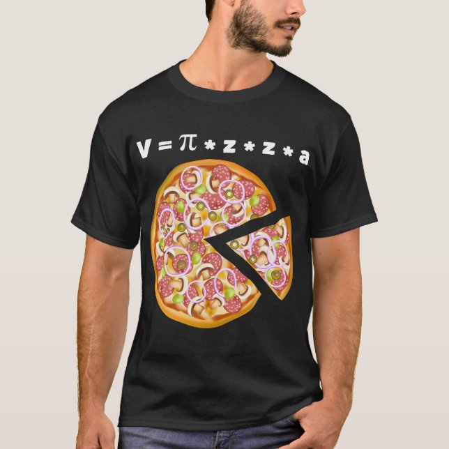 T-shirt Pizza Volume Equation Math Lover (Devant)