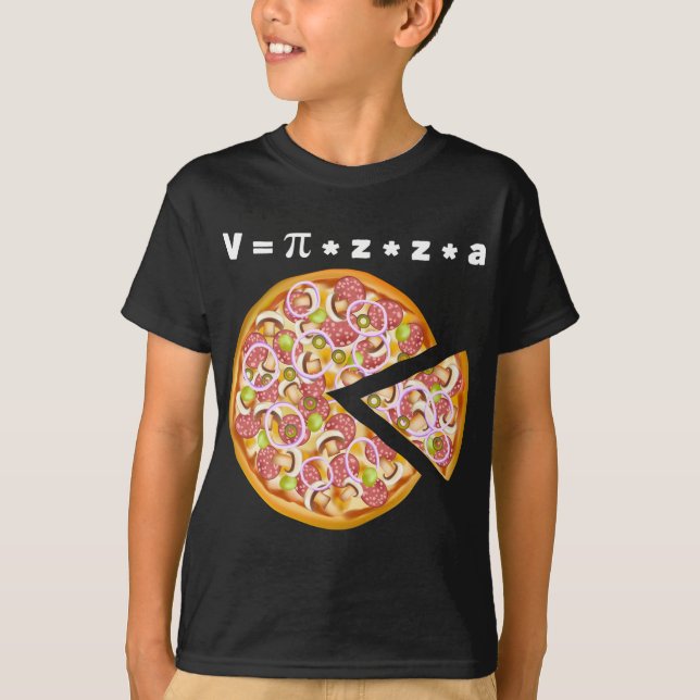 T-shirt Pizza Volume Equation Math Lover (Devant)