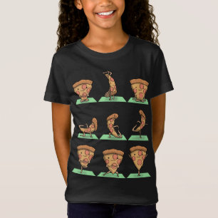 T-Shirt Pizza Yoga Pose Zen entraînement Exercice Yogi jot
