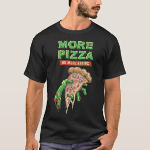 T-shirt Pizza Zombie, Pizza Mange Morte, Cadeau D'Horreur