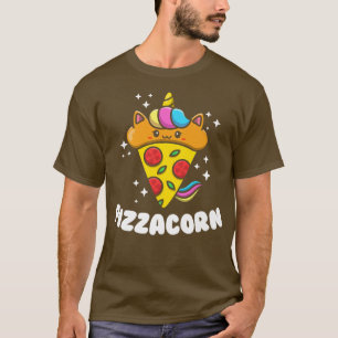 T-shirt Pizzacorn Graphique Pizza Lover Manger Italien 