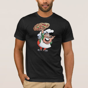 T-shirt Pizzaïolo de dessin animé italien classique