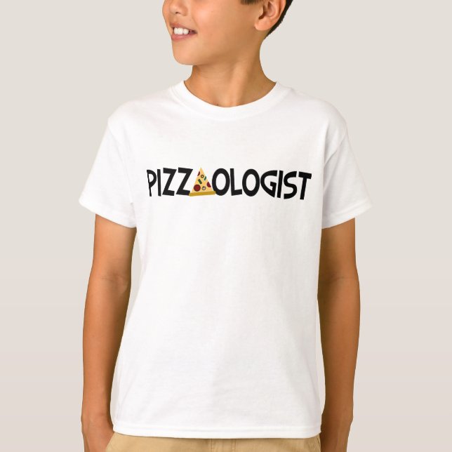 T-shirt Pizzaologue - Drôle de Pizza       (Devant)