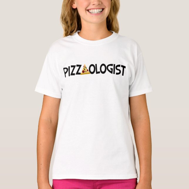T-shirt Pizzaologue - Pizza drôle (Devant)