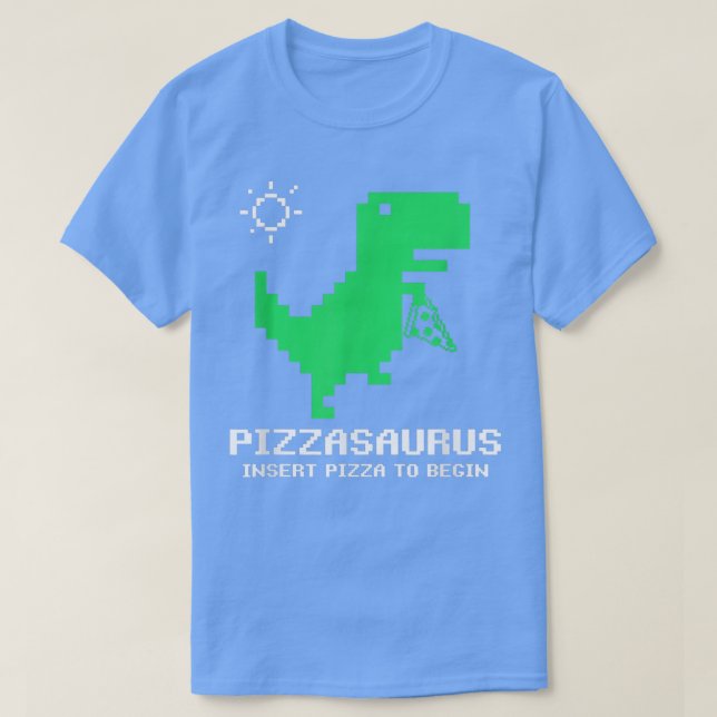 T-shirt Pizzasaurus Pizza Amateurs Retro Arcade jeu vidéo  (Design devant)