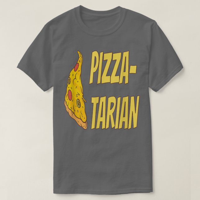 T-shirt Pizzatarian Pizza Fan Fast Food Funny Pizza Lover  (Design devant)
