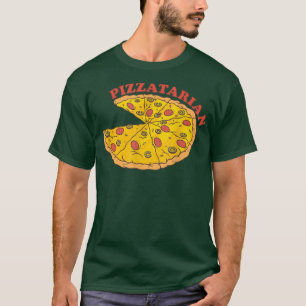 T-shirt Pizzatarian Pizzatarian Restauration rapide Amusan