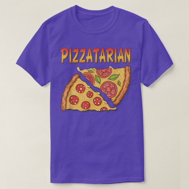 T-shirt Pizzatarian Restauration rapide drôle Pizza Lover  (Design devant)