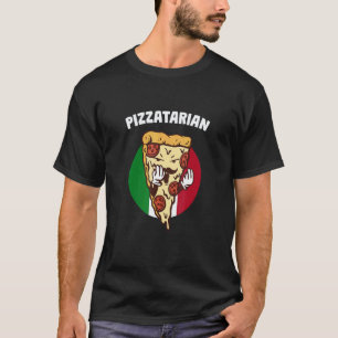 T-shirt Pizzatarien humour italien Italie pizza végane