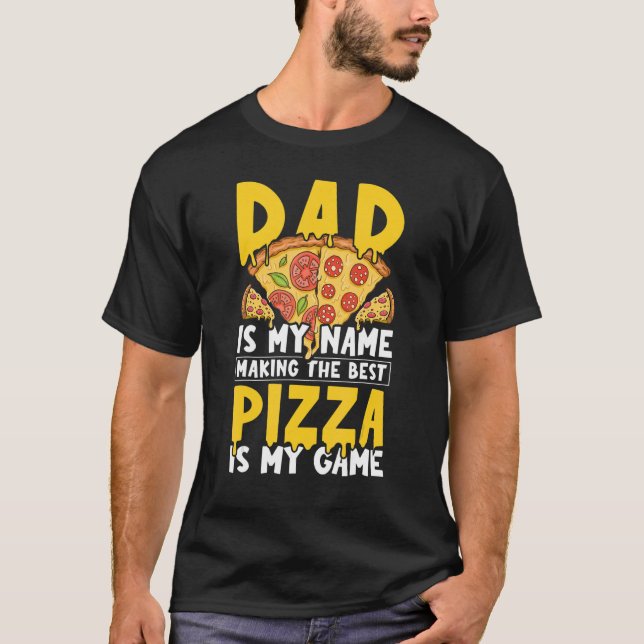 T-shirt Pizzeria Professionnelle Pizza Baker Papa - Pizzer (Devant)