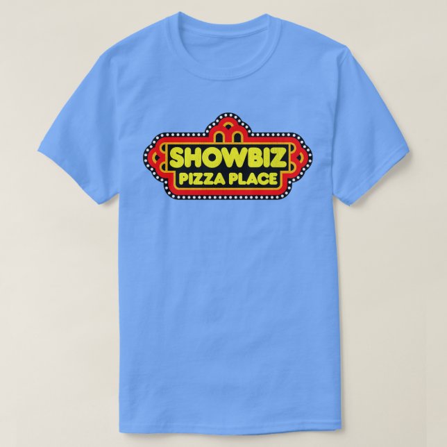 T-shirt Place de la pizza Showbiz (Design devant)