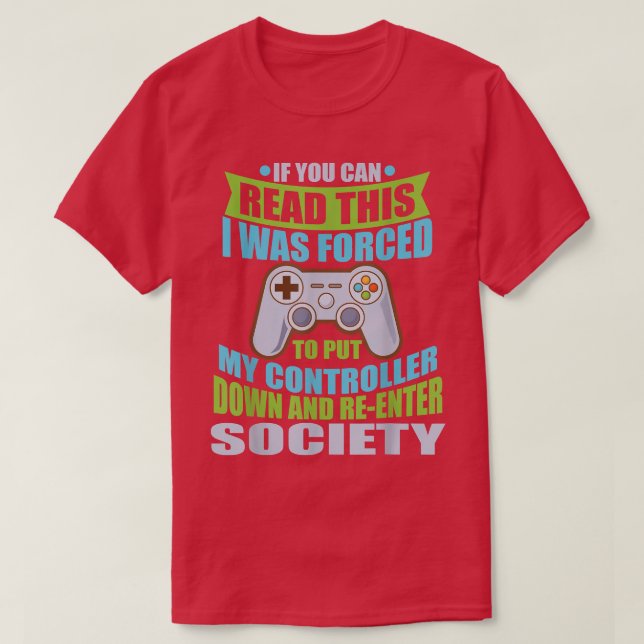T-shirt Placer le contrôleur vers le bas ReEnter Society F (Design devant)