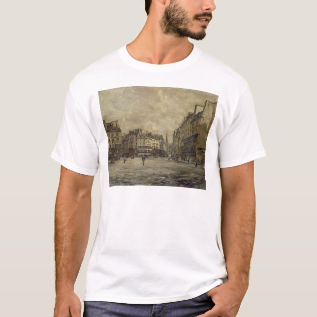 T-shirt Placez Maubert, Paris, 1888 (Devant)