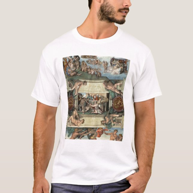 T-shirt Plafond de chapelle de Sistine (Devant)