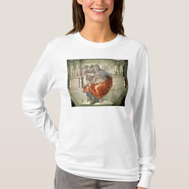 T-shirt Plafond de chapelle de Sistine : Sibylle Delphic (Devant)
