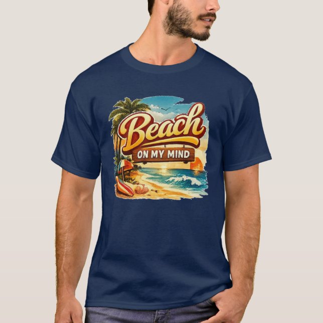 T-SHIRT PLAGE À L'ESPRIT (Devant)