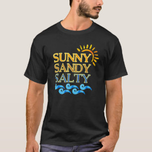 T-shirt Plage agréable Sable Soleil Salé