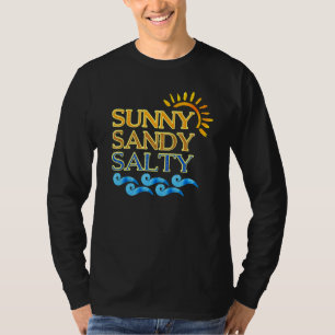 T-shirt Plage agréable Sable Soleil Salé