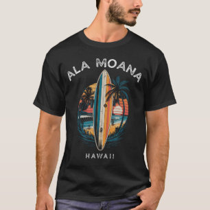 T-shirt Plage Ala Moana Hawaii Hommes Femmes Surf