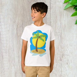 T-shirt Plage aux palmiers